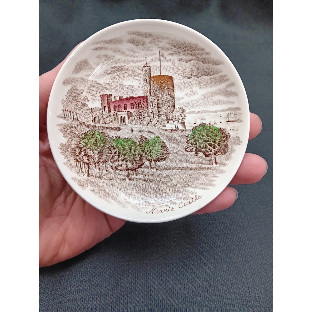 Johnson Brothers Norris Castle Decorative Trinket Dish England Brown White - Picture 8 of 8